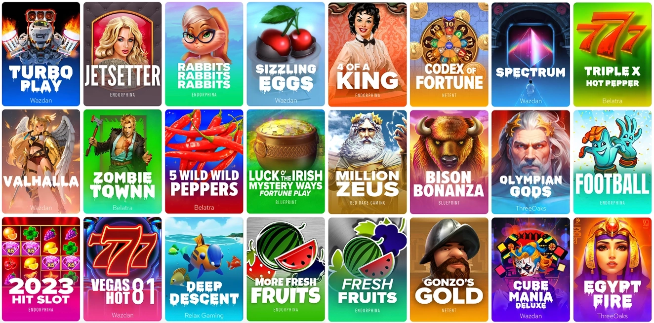 ValorBet online slots game collection